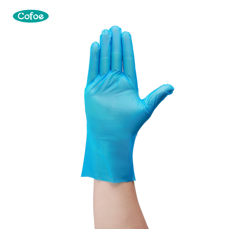 Finger Stretchable Examination TPE Gloves