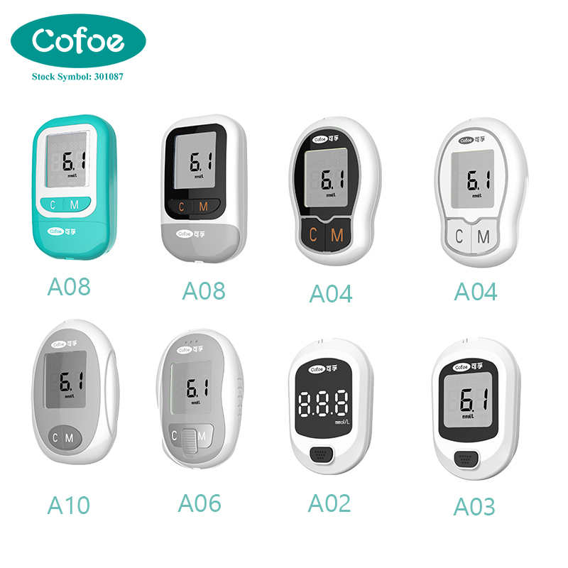 KF-A06 CE Contour Care Touch on Call Plus Kit Continious Test Strips Blood Monitor Glucose Sensor Meters Glucometer Machine